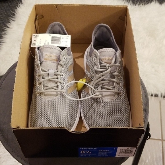 💕ADIDAS💕 Cloadfoam QT Flex 3-Stripes Sneakers Gray 8.5 New in Box (No Lid) - Picture 8 of 8